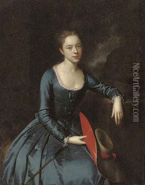 Portrait of a lady Oil Painting - Heroman Van Der Mijn