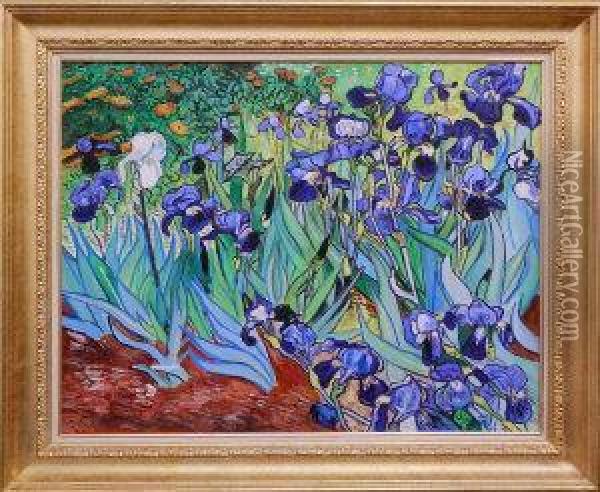 Irises Oil Painting - Vincent Van Gogh