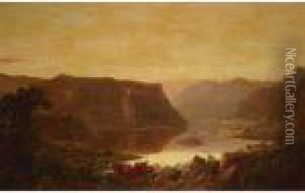 Harper's Ferry Oil Painting - William Louis Sonntag