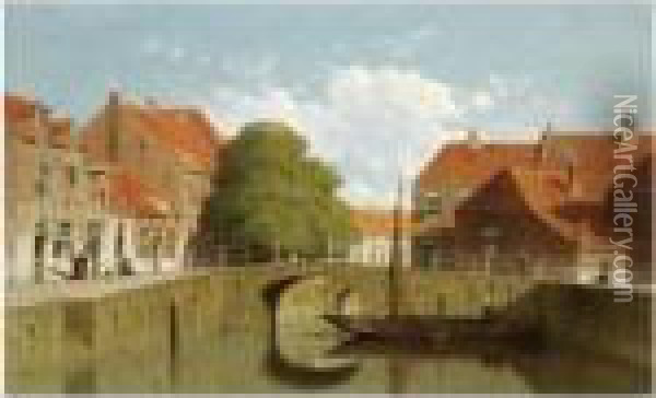 A View Of Amersfoort Oil Painting - Jan Weissenbruch