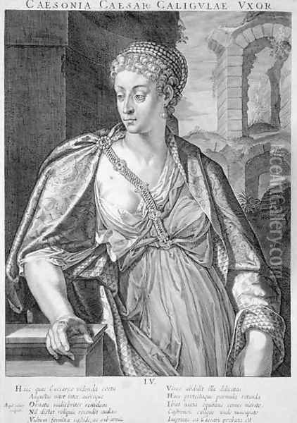 Caesonia wife of Caligula Oil Painting - Aegidius Sadeler or Saedeler