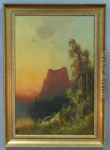 Castle Rock Oil Painting - Frederick Ferdinand Schafer