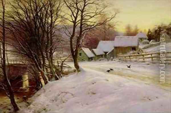 A Winters Morning Oil Painting - Joseph Farquharson