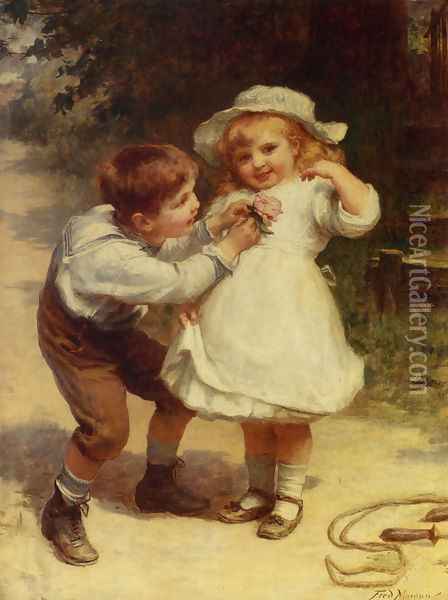 Sweethearts Oil Painting - Frederick Morgan