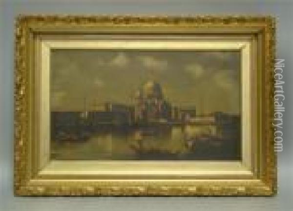 View Of Venice Oil Painting - (Giovanni Antonio Canal) Canaletto