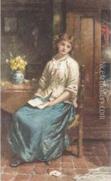 The Love Letter Oil Painting - George Clark Stanton
