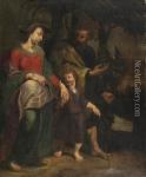 The Return Of The Holy Family From Egypt Oil Painting - Peter Paul Rubens