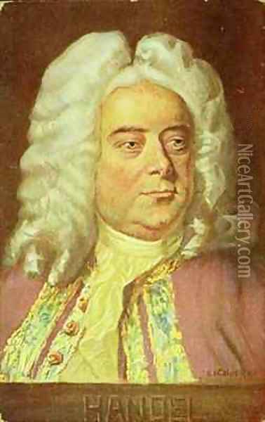 Portrait of George Frederick Handel 1685-1759 Oil Painting - Albert Eichhorn