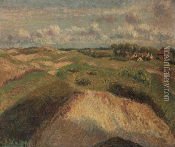 Les Dunes A Knocke, Belgique Oil Painting - Camille Pissarro