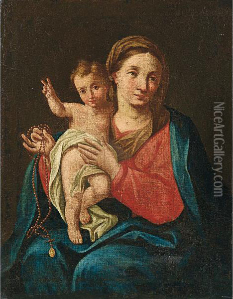 Madonna Col Bambino Oil Painting - Andrea Barbiani