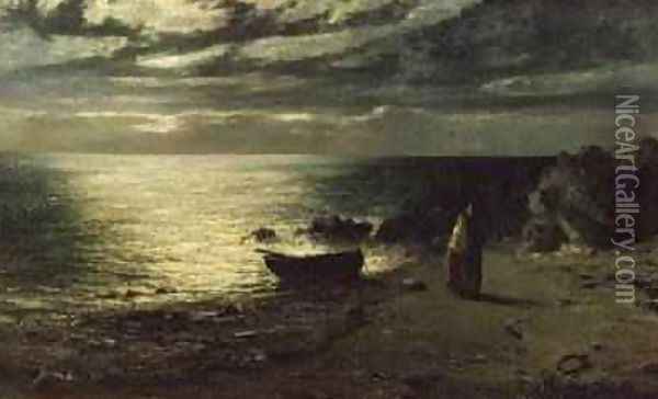 Night most glorious night thou wert not made for slumber 1874 Oil Painting - John MacWhirter