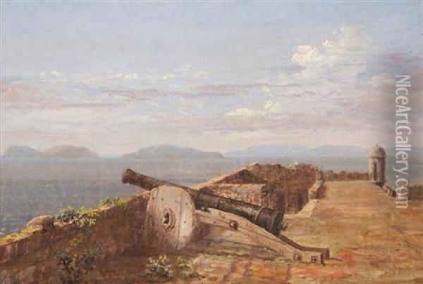 The Last Gun Oil Painting - Nelson Augustus Moore