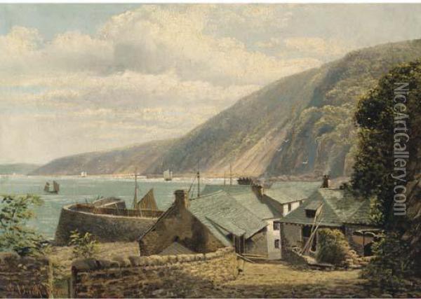 Clovelly, Bideford Bay, North Devon Oil Painting - Frederick Buckstone