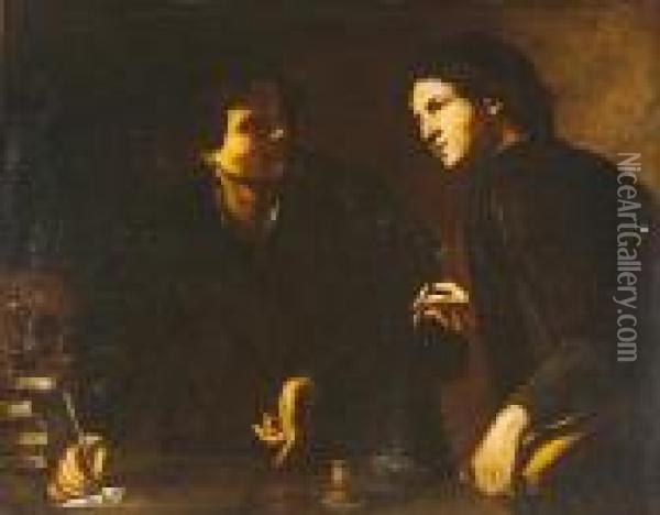 Saints Cosmas And Damian Oil Painting - Massimo Stanzione