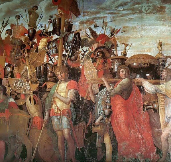 Triumphs of Caesar Oil Painting - Andrea Mantegna