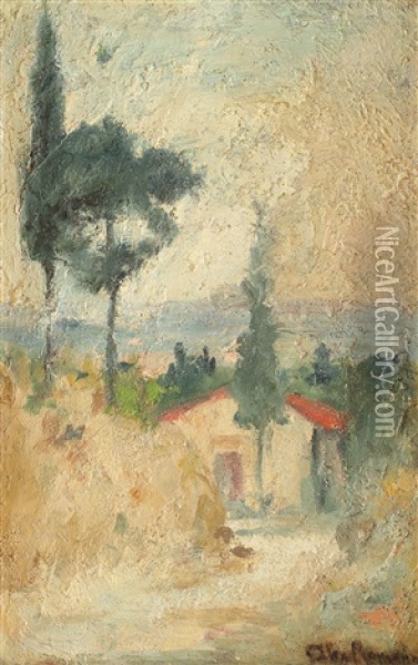 View From Florence Oil Painting - Alexandru Romano