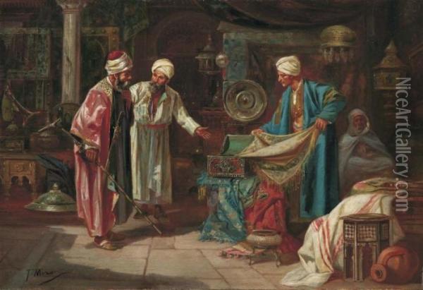 Scena Di Mercato Arabo Oil Painting - Joaquin Miro