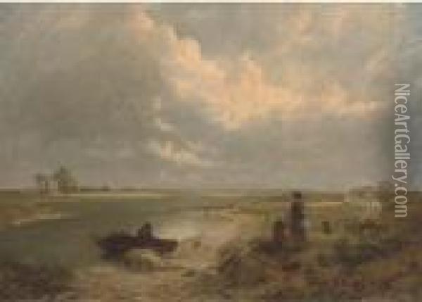 On The Firth Oil Painting - Edward Hargitt