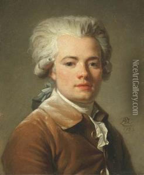 Portrait Du Violoniste Henri-joseph Perignon Oil Painting - Henri Pierre Danloux