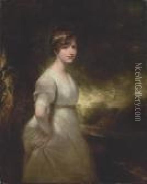 Portrait Of Lady Godolphin Oil Painting - Sir William Beechey
