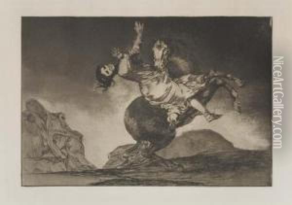 La Mujer Y El Petro, Que Los Dome Otro Oil Painting - Francisco De Goya y Lucientes
