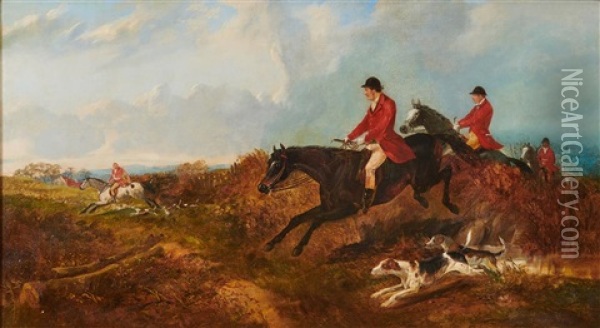 Hunting Scene Oil Painting - William Joseph Shayer