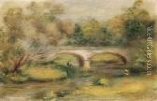 Paysage Avec Un Pont Oil Painting - Pierre Auguste Renoir