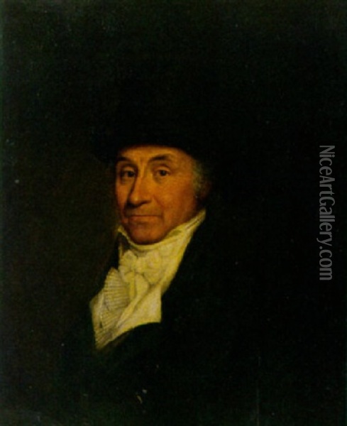 Portrat Eines Vornehemen Herrn Mit Anzug Und Hut Oil Painting - John Singleton Copley