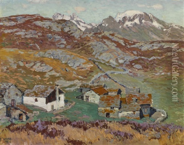Tessiner Landschaft Oil Painting - Franz Xaver Hoch