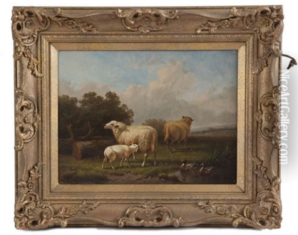 Farmyard Friends Oil Painting - John Arnold Alfred Wheeler