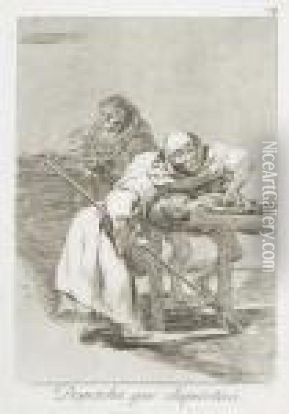 Qual La Desconan! Oil Painting - Francisco De Goya y Lucientes