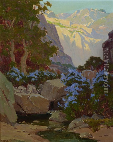 Pasadena (canyon) Oil Painting - Elmer Wachtel