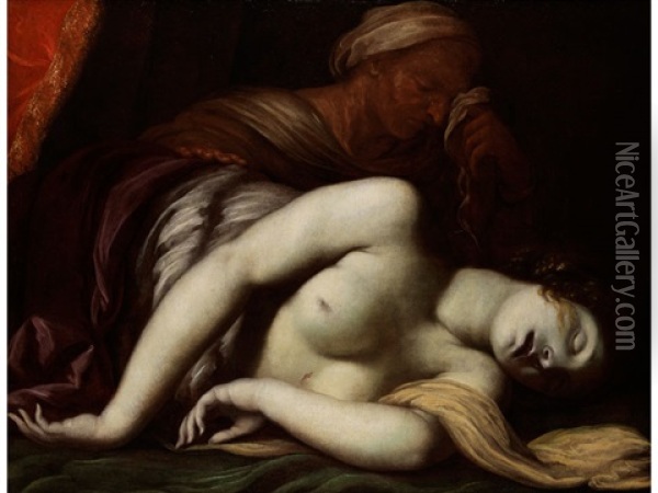 Beweinung Der Lucretia Oil Painting - Francesco del Cairo