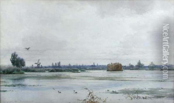 Rockland Broad Oil Painting - Edward Henry Fahey
