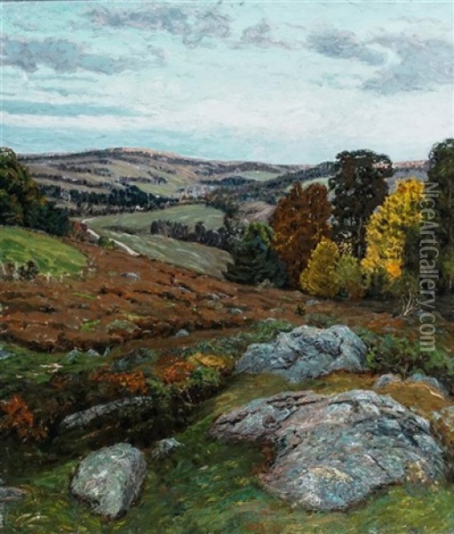 Autumn Landscape Oil Painting - Ben Foster