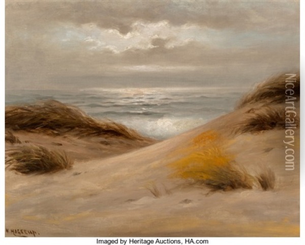 The Dunes Before The Sea Oil Painting - Nels Hagerup