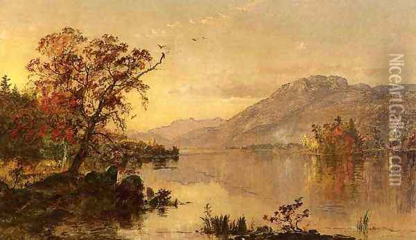 Lake George, New York Oil Painting - Jasper Francis Cropsey