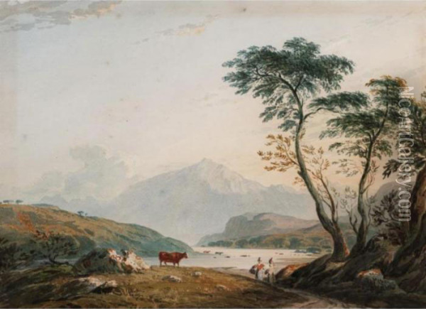 Snowdon Oil Painting - John Varley