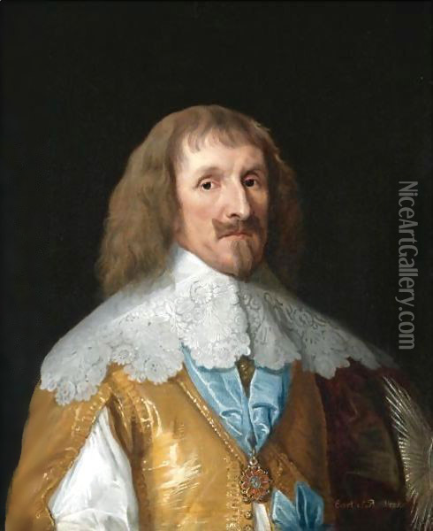 Portrait Of Philip Herbert, 4th Earl Of Pembroke And 1st Earl Montgomery (1584-1649) Oil Painting - Sir Anthony Van Dyck