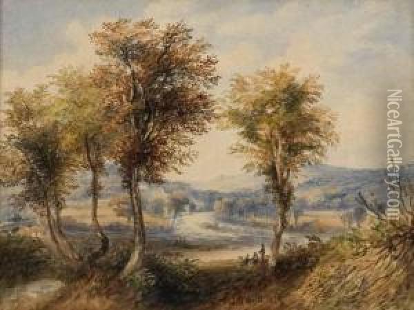 The Vale Of Ovoca Oil Painting - Henry Nelson O'Neil