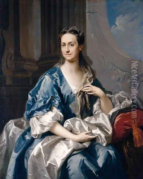 Portrait of a Lady Oil Painting - Jacopo (Giacomo) Amigoni