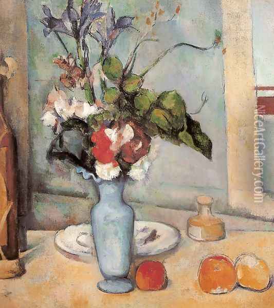 Blue Vase Oil Painting - Paul Cezanne