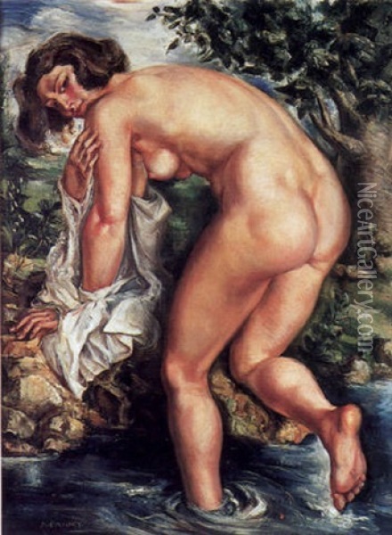 La Grande Baigneuse Oil Painting - Andre Favory