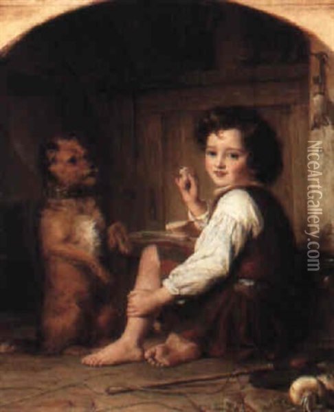 Begging For Bread Oil Painting - Thomas Francis Dicksee