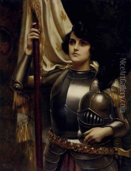 Joan of Arc Oil Painting - Harold Piffard