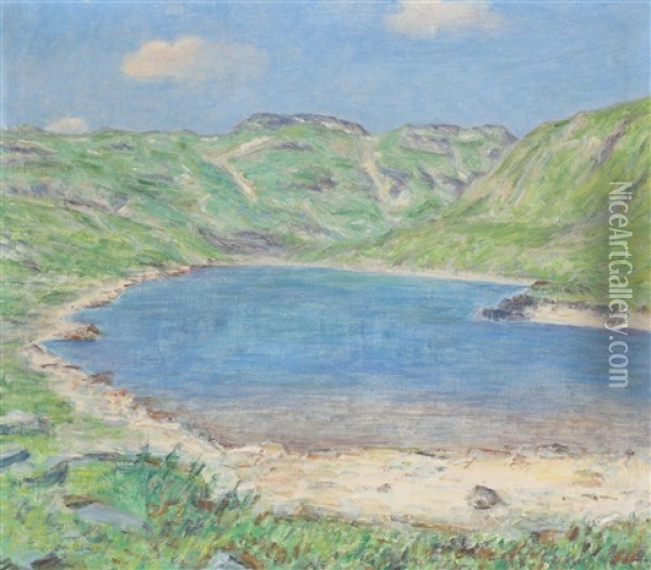 Landskap Med Vann Oil Painting - Torleiv Jorgensen Stadskleiv