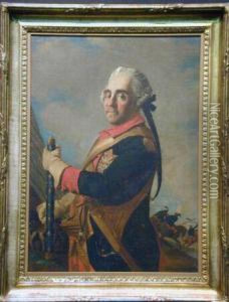 Portrait Of The Marquis De Saxe Oil Painting - Etienne Liotard