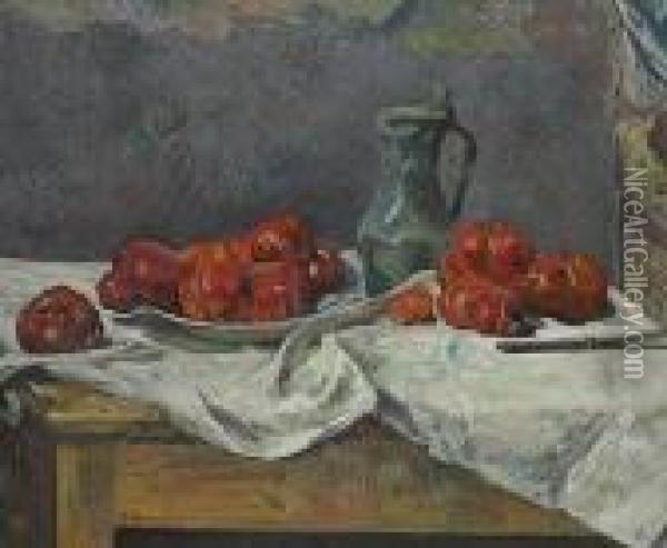 Nature Morte Aux Tomates Oil Painting - Paul Gauguin