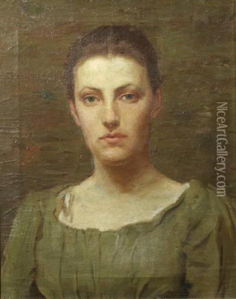 The Artist's Wife Oil Painting - Alfred Quinton Collins