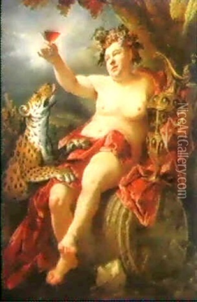 L'ivresse De Bacchus Oil Painting - Henri Millot